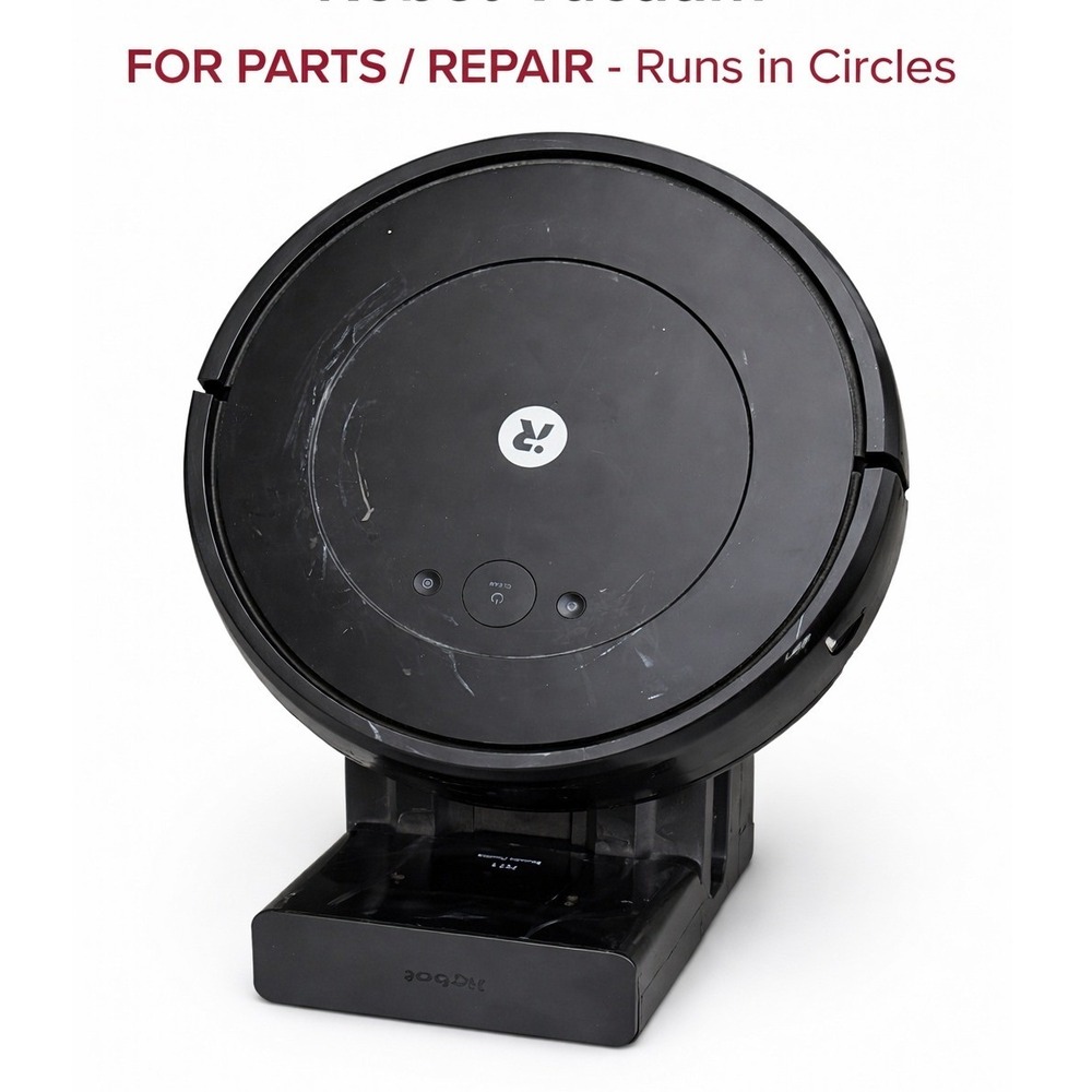 iRobot Roomba Essential Robot Vacuum RVG-Y1 Black FOR‎ PARTS REPAIR Runs Circles